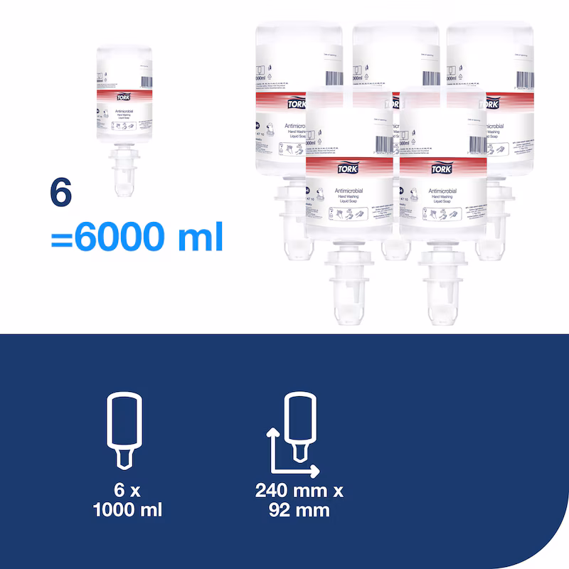 424710-Tork Espuma Antimicrobiana para Lavagem das Mãos