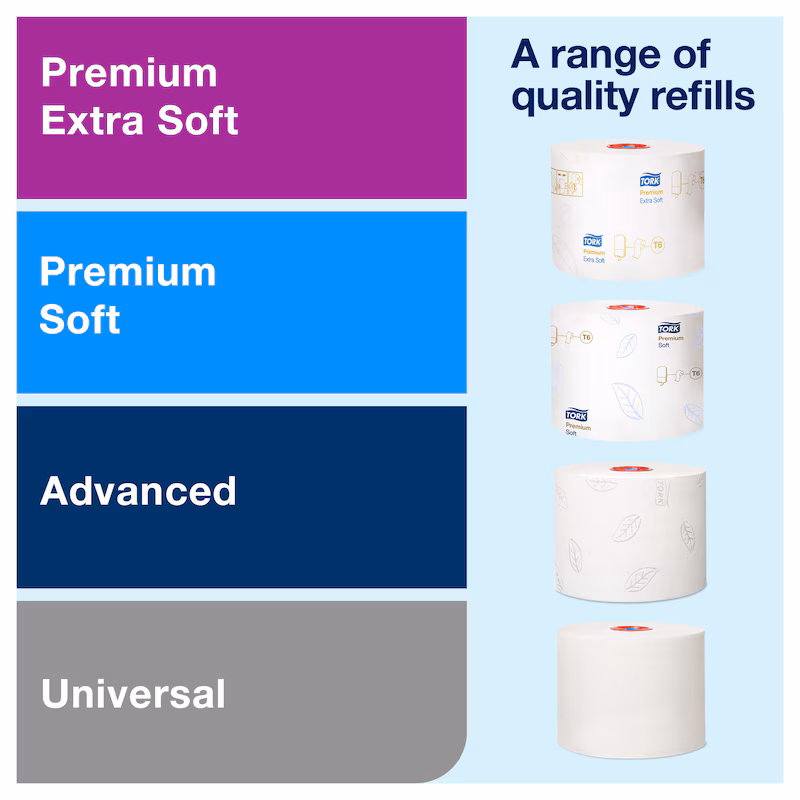 557500 - Dispensador Tork Branco Papel Higiénico Compacto